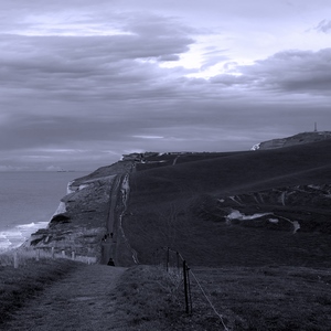 Chemin sur les falaises - travail sur les couleurs - France  - collection de photos clin d'oeil, catégorie paysages